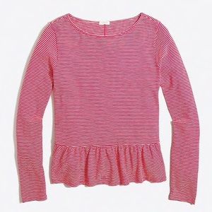 J. Crew long sleeved striped top